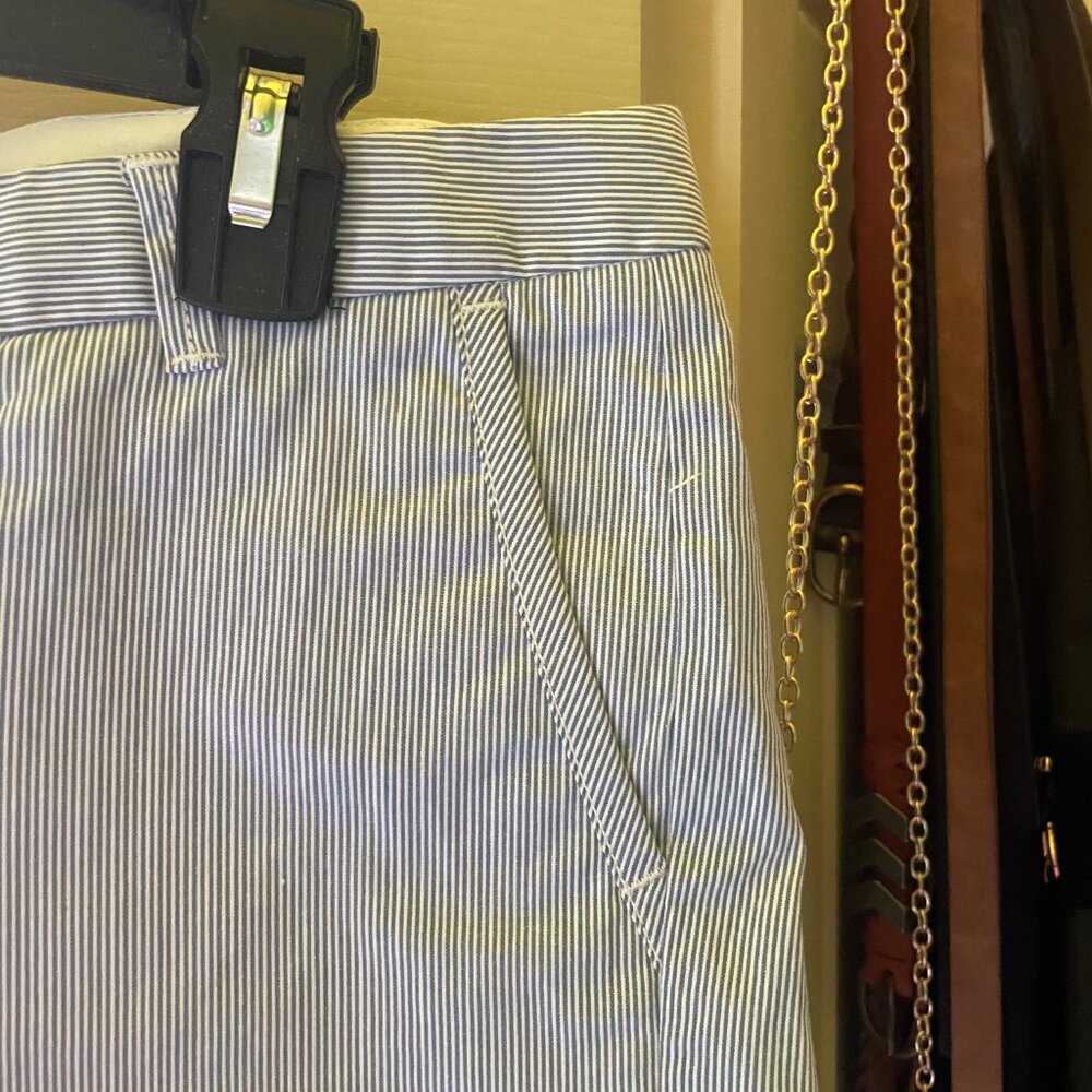 H&M Blue and White Striped Shorts Size 4 - Picture 4 of 5